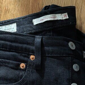 Levi's Ribcage Ankle -- Black $38